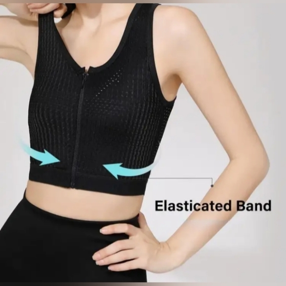 Chest Binder Zip Up Chest Binder Quick-Drying Adjustable Sz 2XL Black NWT - Picture 8 of 14